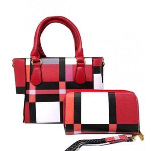 Red Fashion Handbag Set